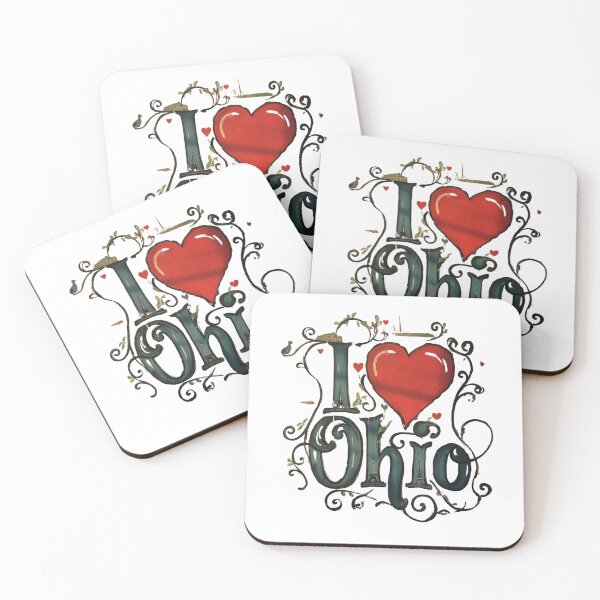 Aperçu de l'œuvre J'aime l'Ohio créée et vendue par PamLeeDesign.