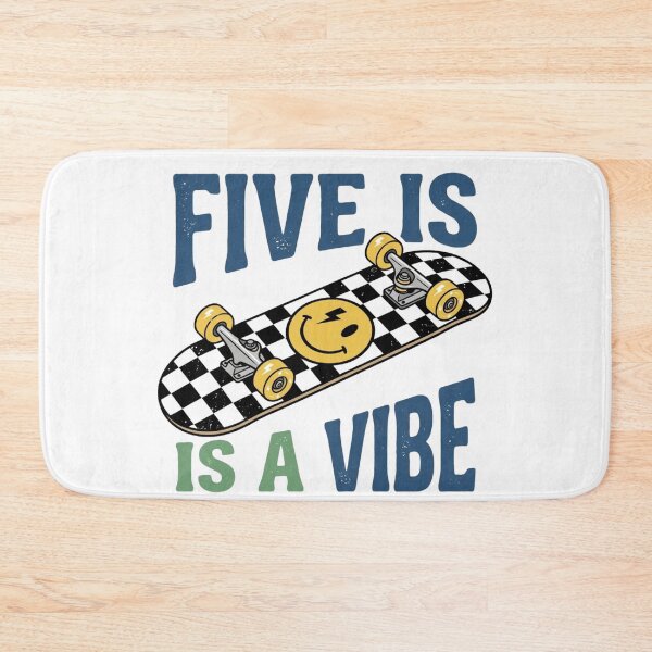 Item preview, Five is a Vibe - Retro Skater 5th Birthday designed and sold by raedattia.