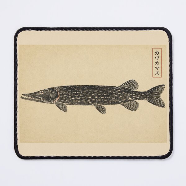 Item preview, Northern Pike Gyotaku Fish Print — Angler's Woodblock No. 2 | Japanese Woodblock designed and sold by Planthem.