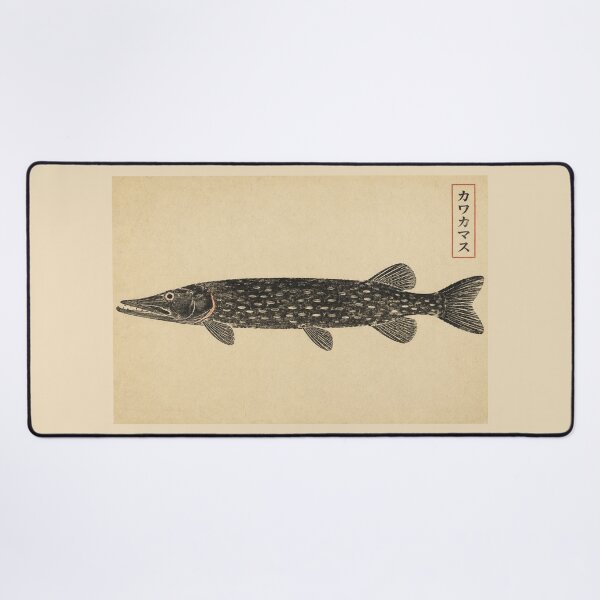 Item preview, Northern Pike Gyotaku Fish Print — Angler's Woodblock No. 2 | Japanese Woodblock designed and sold by Planthem.