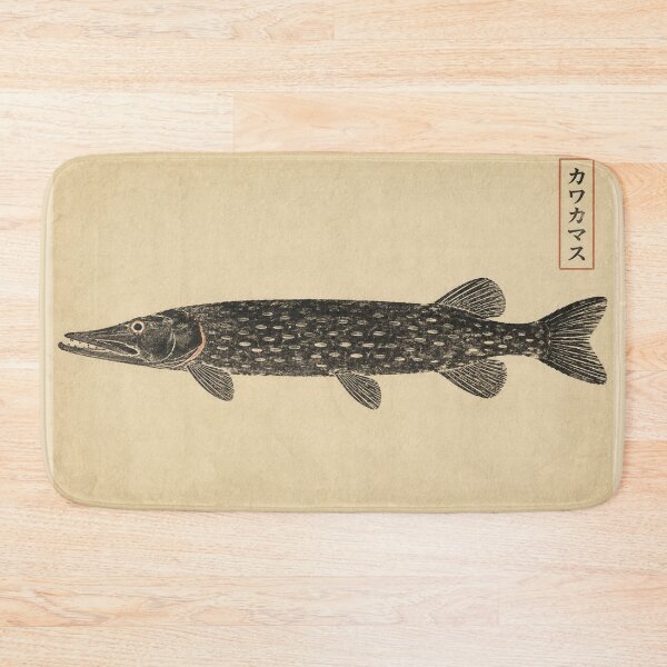 Item preview, Northern Pike Gyotaku Fish Print — Angler's Woodblock No. 2 | Japanese Woodblock designed and sold by Planthem.