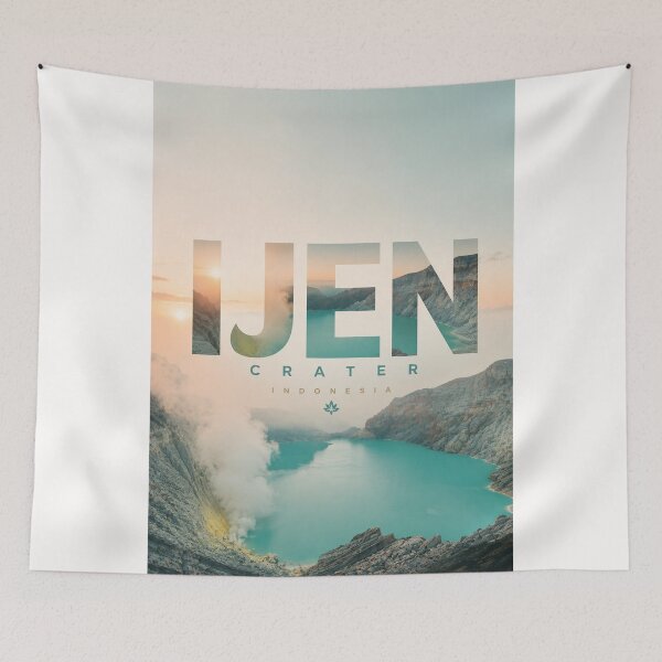 Artikelvorschau, Ijen-Krater Ost-Java Indonesien Kawah Ijen Vulkanlandschaft entworfen und verkauft von Places On Earth.