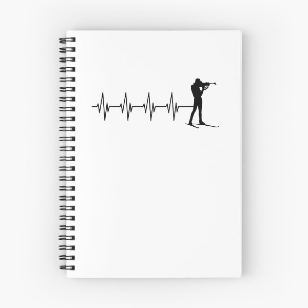 Item preview, Biathlon Heartbeat EKG Silhouette Graphic designed and sold by GiaoCalonas.