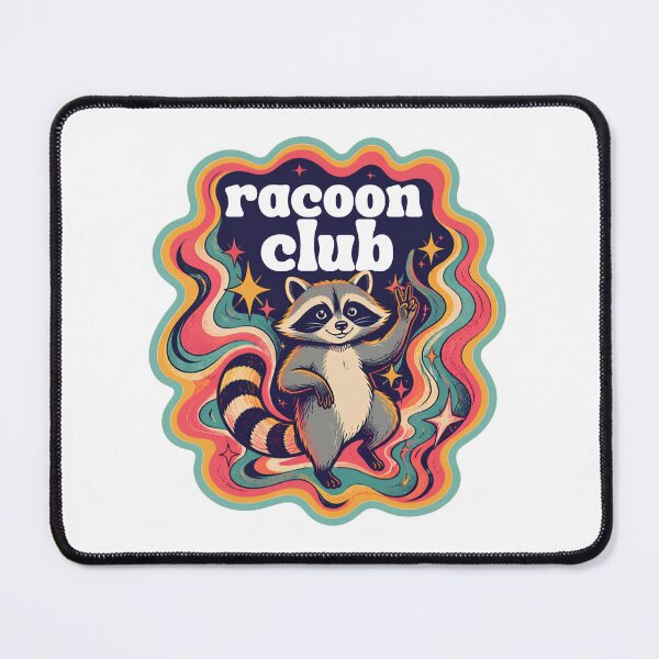 Item preview, Groovy Racoon Club design designed and sold by weedleaf420.