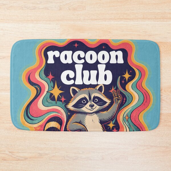 Item preview, Groovy Racoon Club design designed and sold by weedleaf420.