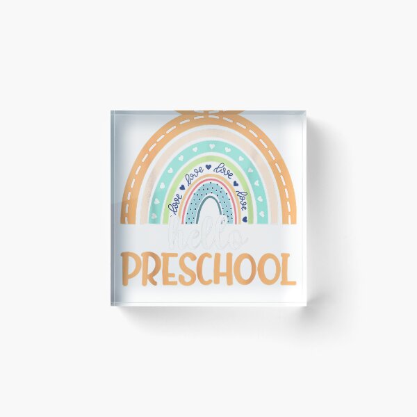 Item preview, Hello Preschool Rainbow Back To School Preschooler Teacher designed and sold by Bomebomst.