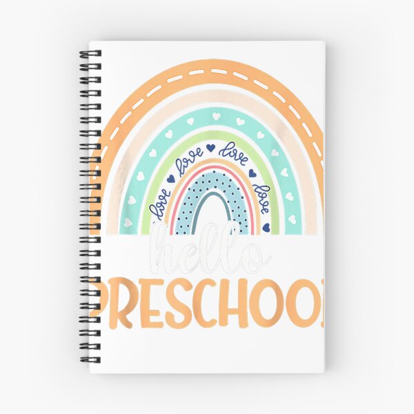 Item preview, Hello Preschool Rainbow Back To School Preschooler Teacher designed and sold by Bomebomst.