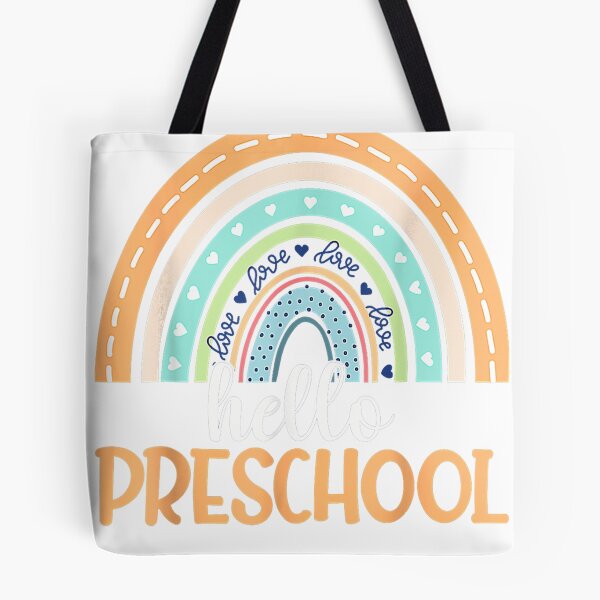 Item preview, Hello Preschool Rainbow Back To School Preschooler Teacher  designed and sold by Bomebomst.