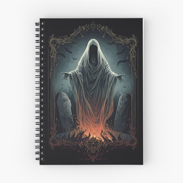 Item preview, Cemetery Ghost Epic Dark Halloween Shirt designed and sold by SunnyDesign82.