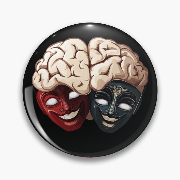 Item preview, Mind of a Theater Kid Drama Masks and Brain Design designed and sold by VectorForge.