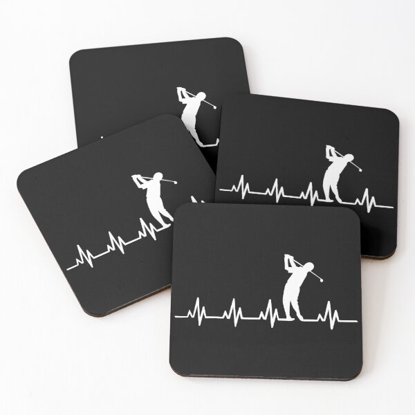 Item preview, Golf Heartbeat EKG Silhouette designed and sold by GiaoCalonas.