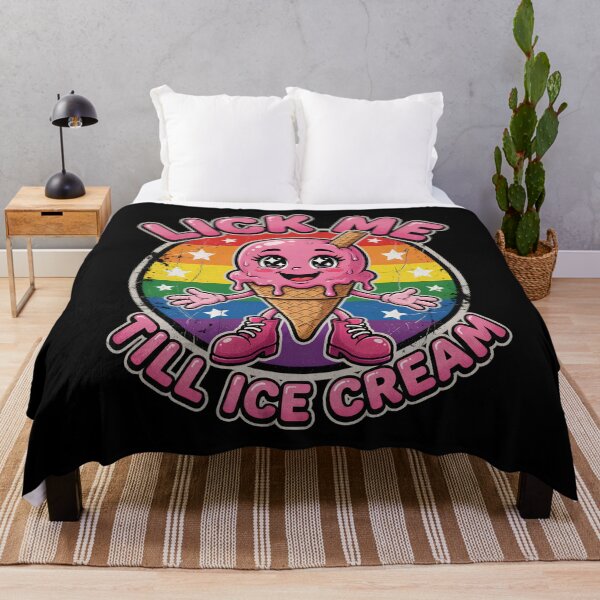 Item preview, Lick Me Till Ice Cream Rainbow Design designed and sold by TshirtsOnline-.