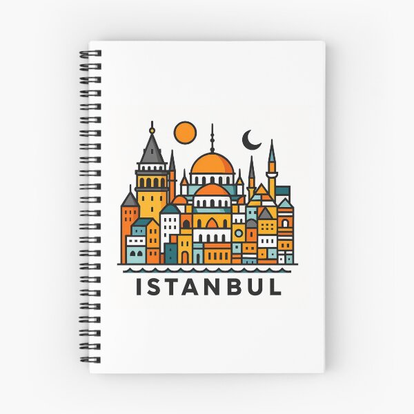 Item preview, Istanbul Turkey Travel Souvenir - Galata Tower & Hagia Sophia Cats Art designed and sold by OzzFrequency.