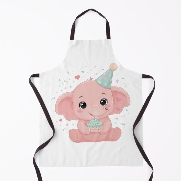 Item preview, A Cheery Baby Elephant - Pastel Soft Pink, Birthday Gift designed and sold by DigitfanStudio.