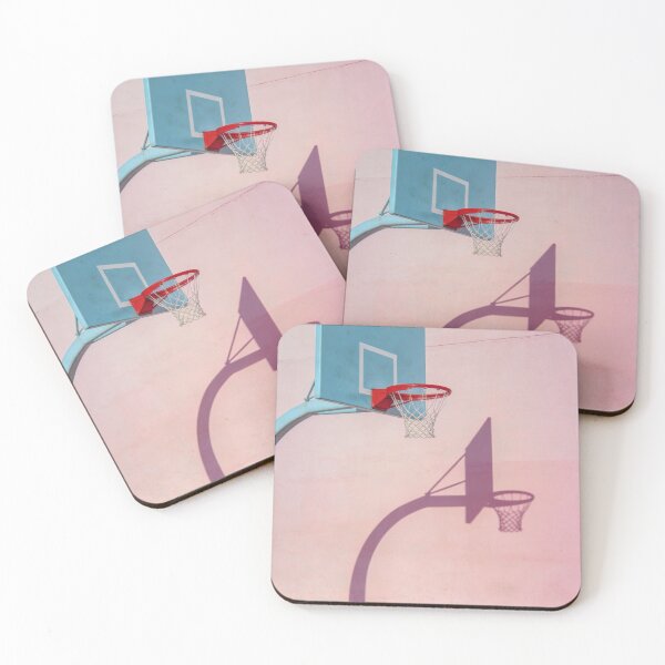 Item preview, Pastel Basketball Court Photography Minimalist Sports Aesthetic Contemporary Urban Design Colorful Hoop Artwork Gift For Basketball Player Gift For Sports Lover designed and sold by Kzara Visual.