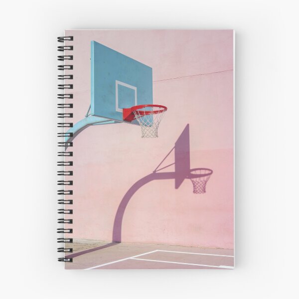 Item preview, Pastel Basketball Court Photography Minimalist Sports Aesthetic Contemporary Urban Design Colorful Hoop Artwork Gift For Basketball Player Gift For Sports Lover designed and sold by Kzara Visual.