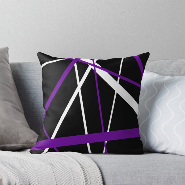 Item preview, Bold Purple Diagonal Lines White Accents designed and sold by taiche.