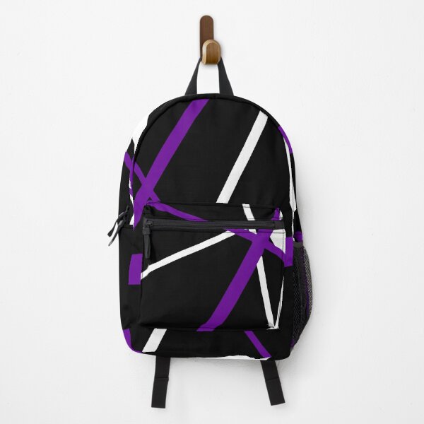 Item preview, Bold Purple Diagonal Lines White Accents designed and sold by taiche.