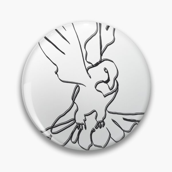 Item preview, Dove in Flight Line Art designed and sold by Utali.