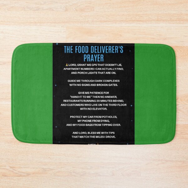 Item preview, Food deliverer's Prayer designed and sold by Goode-sense2025.