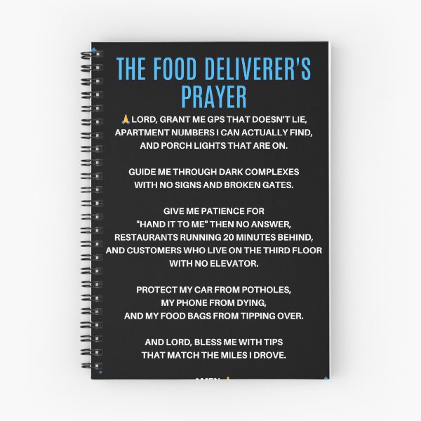 Item preview, Food deliverer's Prayer designed and sold by Goode-sense2025.