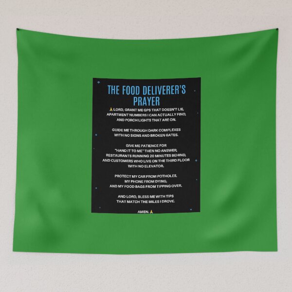 Item preview, Food deliverer's Prayer designed and sold by Goode-sense2025.
