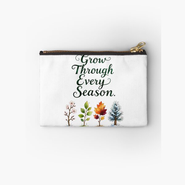 Item preview, Grow Through Every Season Inspirational Quote with Four Season Trees Design designed and sold by Connys Colorful World.