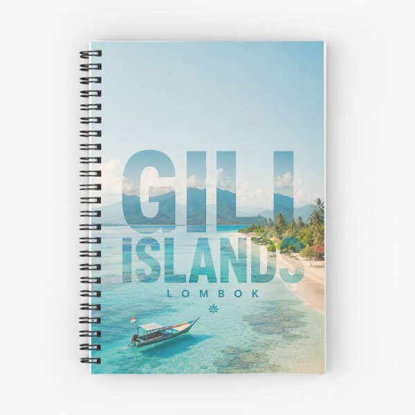 Item preview, Gili Islands Lombok Indonesia Tropical Beaches and Mount Rinjani designed and sold by Places On Earth.
