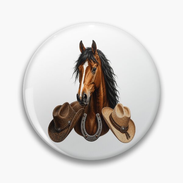 Item preview, Cavallo Western con i Capelli Cowboy e Ferro di Cavallo. - Grafica Country designed and sold by RipantinaFantasy .