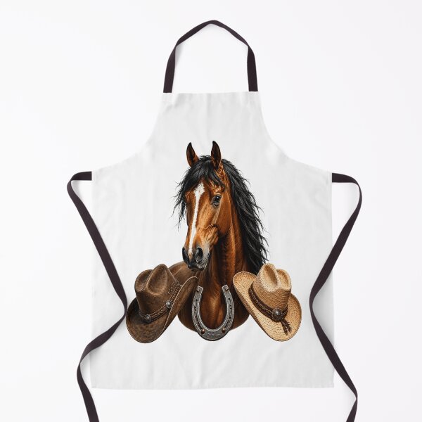 Item preview, Cavallo Western con i Capelli Cowboy e Ferro di Cavallo. - Grafica Country designed and sold by RipantinaFantasy .