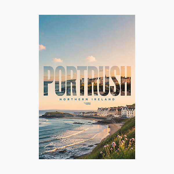 Item preview, Portrush Harbour, Causeway Coast and Atlantic Shoreline Northern Ireland designed and sold by Places On Earth.