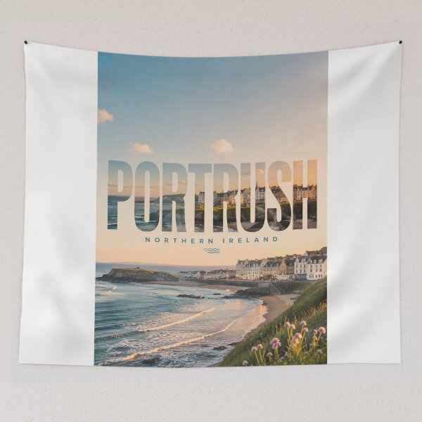 Item preview, Portrush Harbour, Causeway Coast and Atlantic Shoreline Northern Ireland designed and sold by Places On Earth.