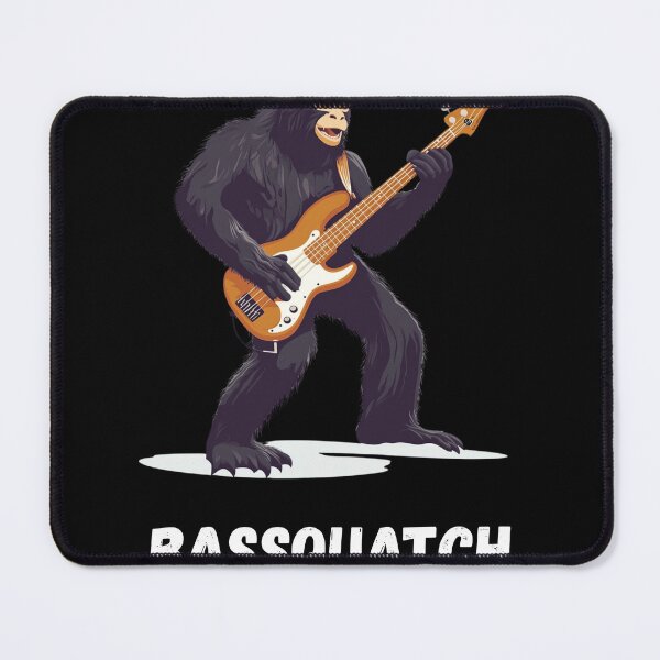 Item preview, Bassquatch Funny Bigfoot Playing Bass Guitar designed and sold by VectorForge.