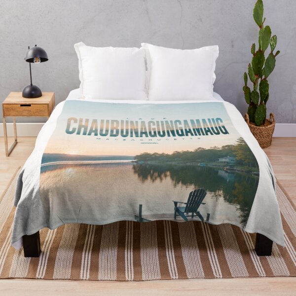 Item preview, Lake Chaubunagungamaug Scenic Waterfront, Webster Massachusetts designed and sold by Places On Earth.