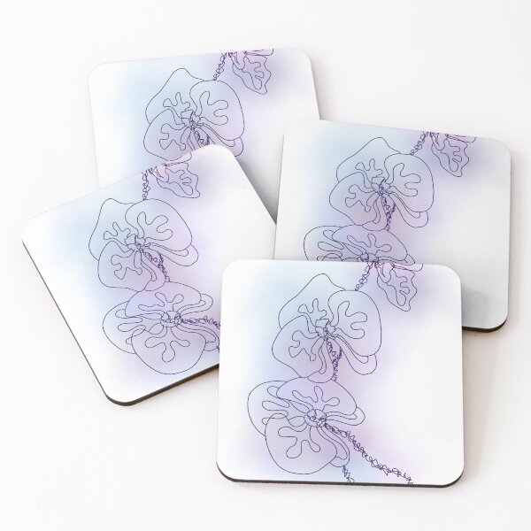 Item preview, Blue Line Art Orchid designed and sold by Utali.