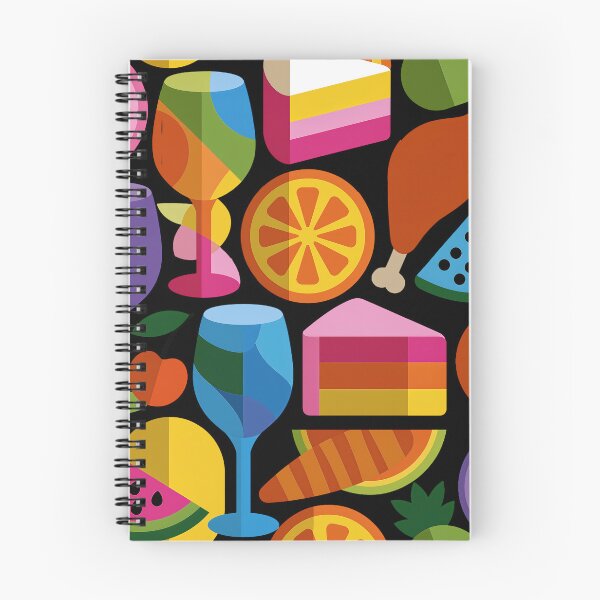 Item preview, Vibrant Geometric Food and Drink Pattern designed and sold by colorful-white.