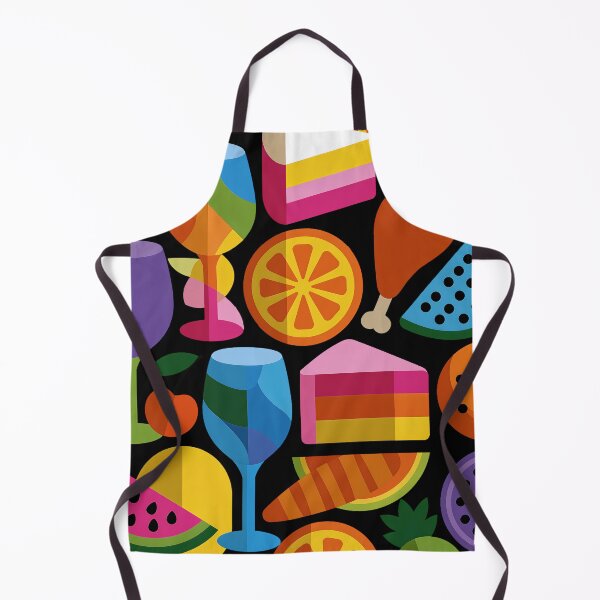 Item preview, Vibrant Geometric Food and Drink Pattern designed and sold by colorful-white.