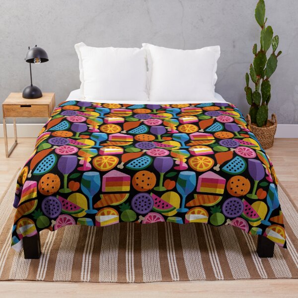 Item preview, Vibrant Geometric Food and Drink Pattern designed and sold by colorful-white.
