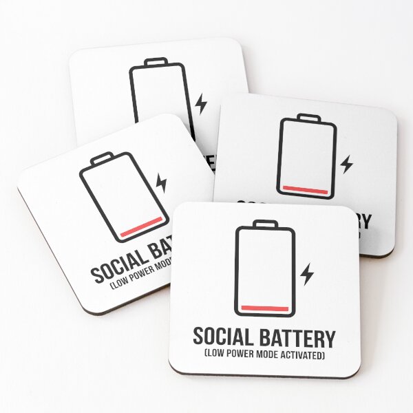 Item preview, Introvert Drained Battery Graphic designed and sold by FrankOliver.