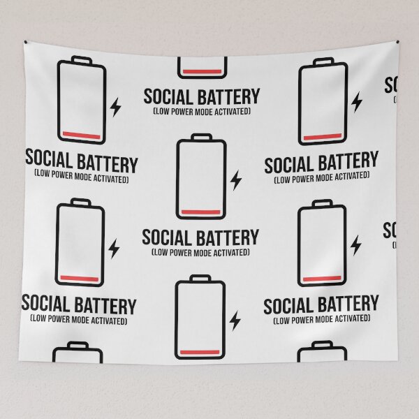 Item preview, Introvert Drained Battery Graphic designed and sold by FrankOliver.