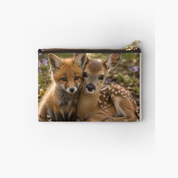 Item preview, Cute Woodland Friends Baby Fox and Fawn Animals designed and sold by BagFactoryUK.