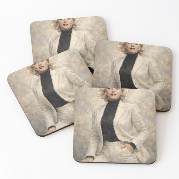 Item preview, Marilyn in stylish Attire impressionistic painting designed and sold by LuluLeb.