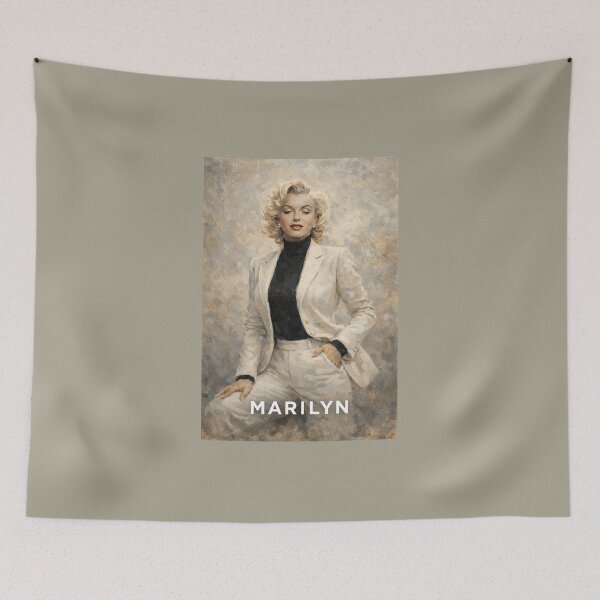 Item preview, Marilyn in stylish Attire impressionistic painting designed and sold by LuluLeb.