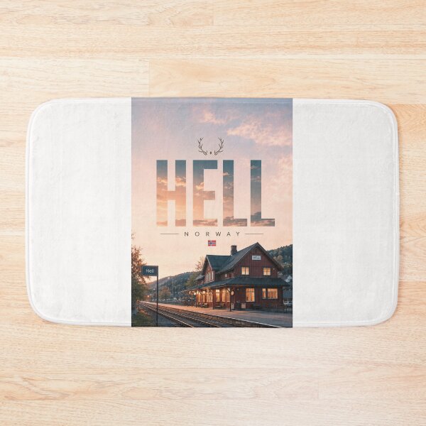 Item preview, Hell Station and Stjørdal Valley, Trøndelag Norway designed and sold by Places On Earth.