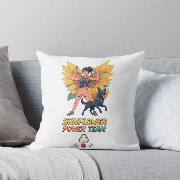 Item preview, Sunflower Power Team - Woman and Dog designed and sold by m-yoga-store.
