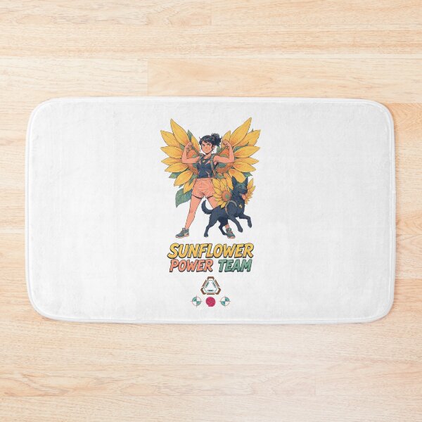 Item preview, Sunflower Power Team - Woman and Dog designed and sold by Whimsy Trail Co.
