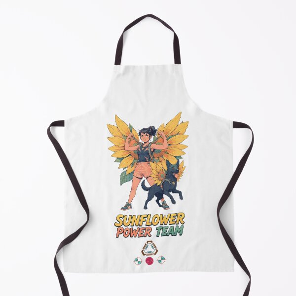 Item preview, Sunflower Power Team - Woman and Dog designed and sold by m-yoga-store.