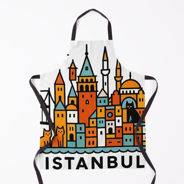 Item preview, Istanbul Turkey Travel Souvenir - Galata Tower & Hagia Sophia Cats Art designed and sold by OzzFrequency.