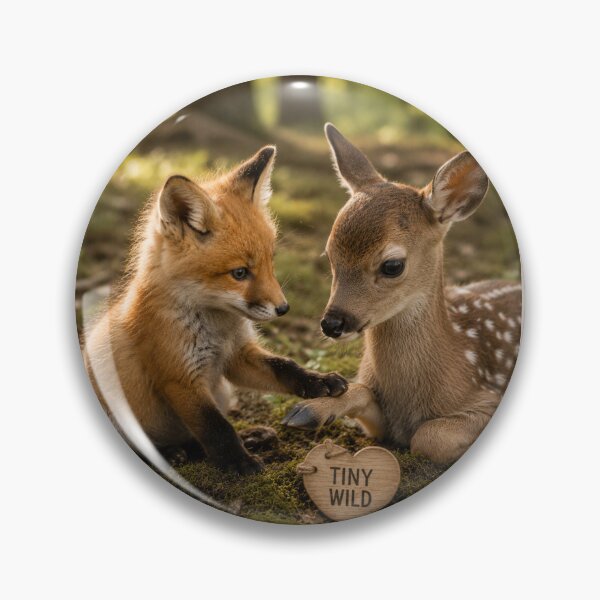 Item preview, Cute Baby Fox Fawn Friendship Tiny Wild Forest designed and sold by BagFactoryUK.