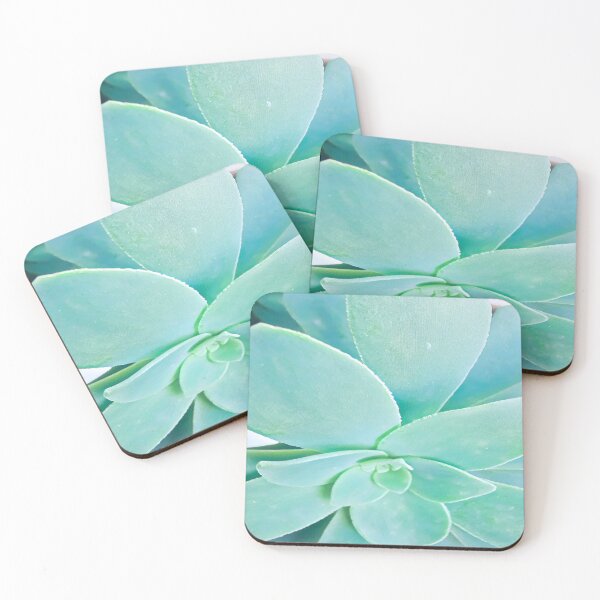 Item preview, Minimalist Mint Green Succulent Digital Painting Art designed and sold by BalkanBloom.